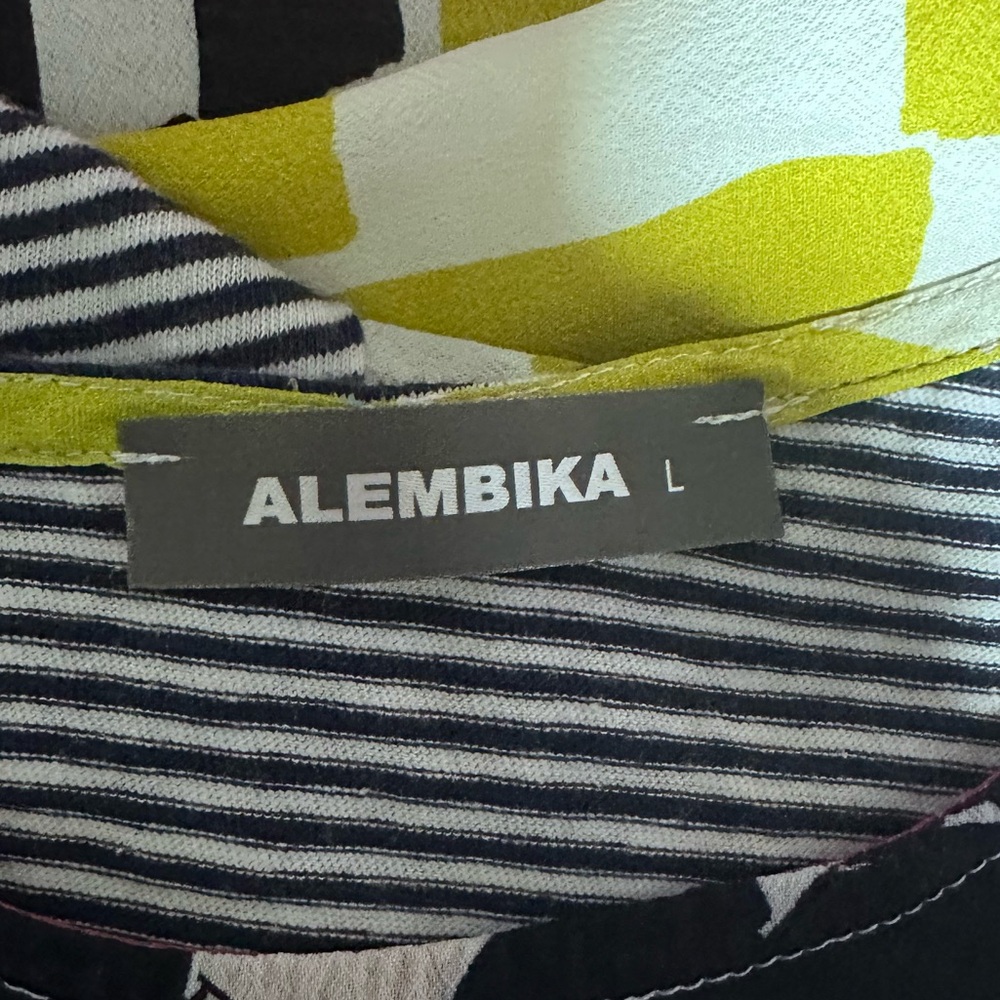 Alembika Mixed Media Blouse [M23] - Picture 5 of 7